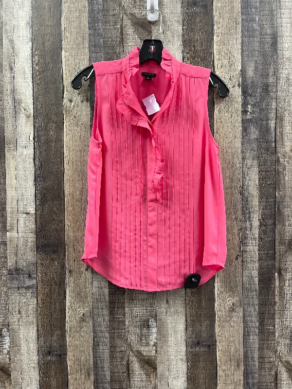 women's tops for those who want to make a bold fashion statement with their choice of topsPink Top Sleeveless Ann Taylor, Size Xs