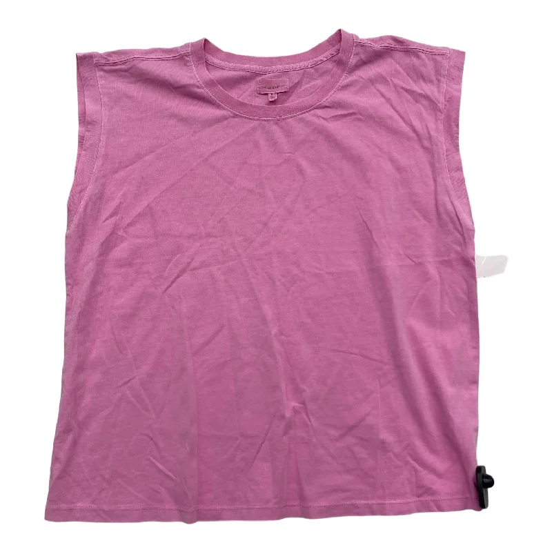 cropped women's topsPink Top Sleeveless Thread And Supply, Size Xl