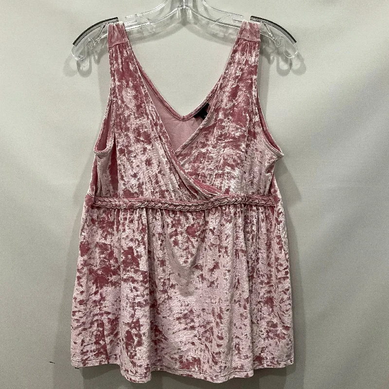 women's tops for boho-chic stylesPink Top Sleeveless Torrid, Size L