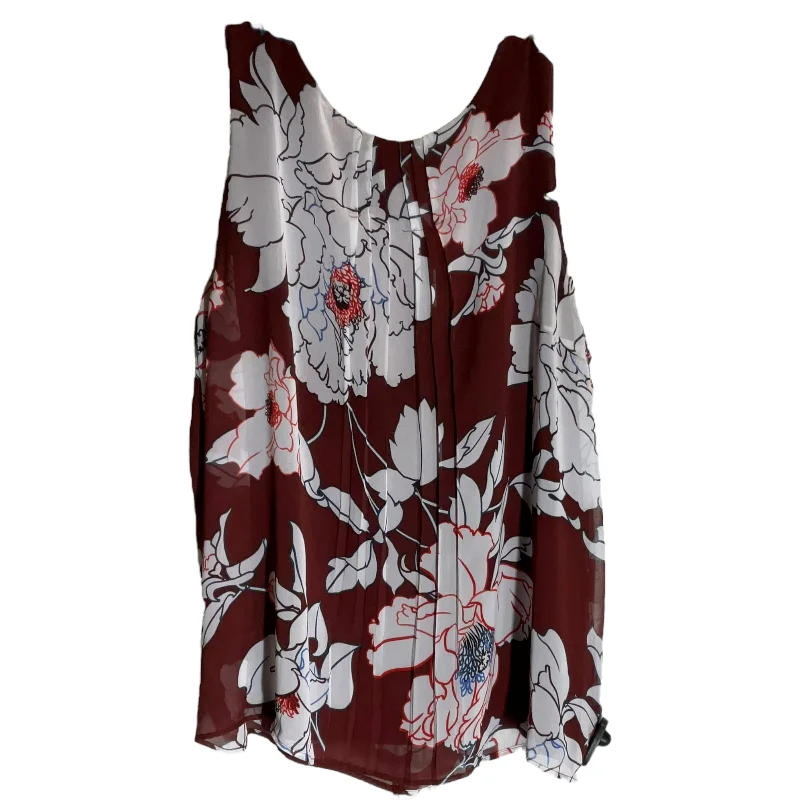 women's tops for those who prefer classic over trendy stylesRed Top Sleeveless Apt 9, Size L