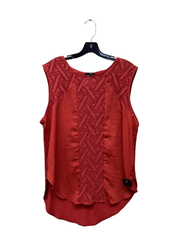 women's tops for evening soireesRed Top Sleeveless Banana Republic, Size Xl