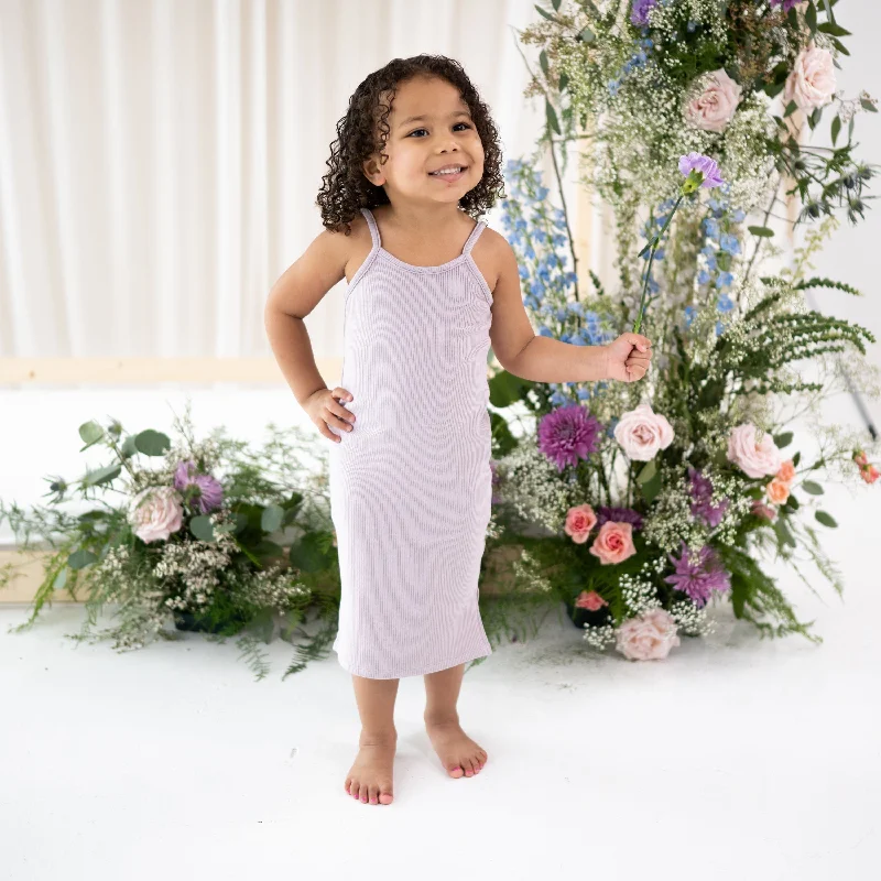 women's mother of the bride dressesRibbed Toddler Cami Dress in Wisteria