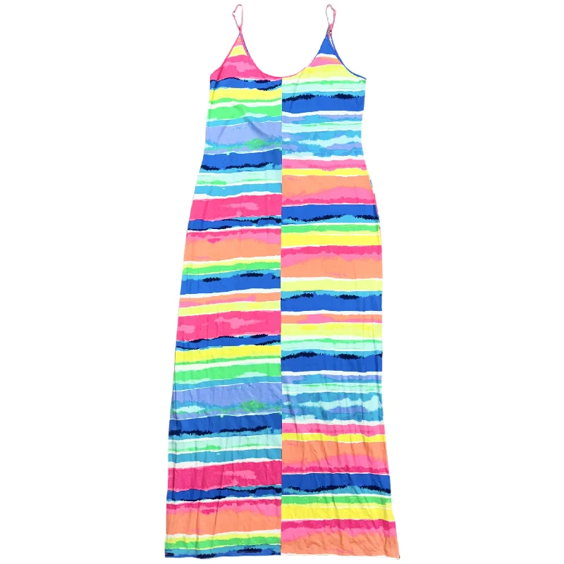 women's breathable dressesStriped Pattern Dress Designer By Lilly Pulitzer, Size: L