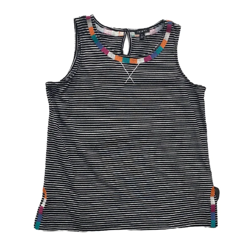 long-sleeved women's topsStriped Pattern Top Sleeveless Tribal, Size L