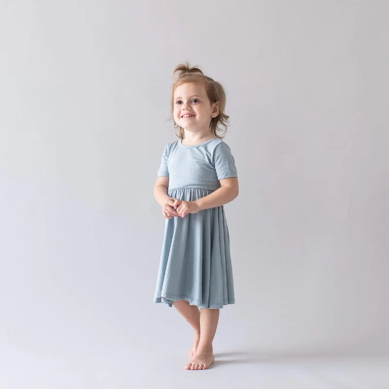 women's bespoke dressesTwirl Dress in Fog