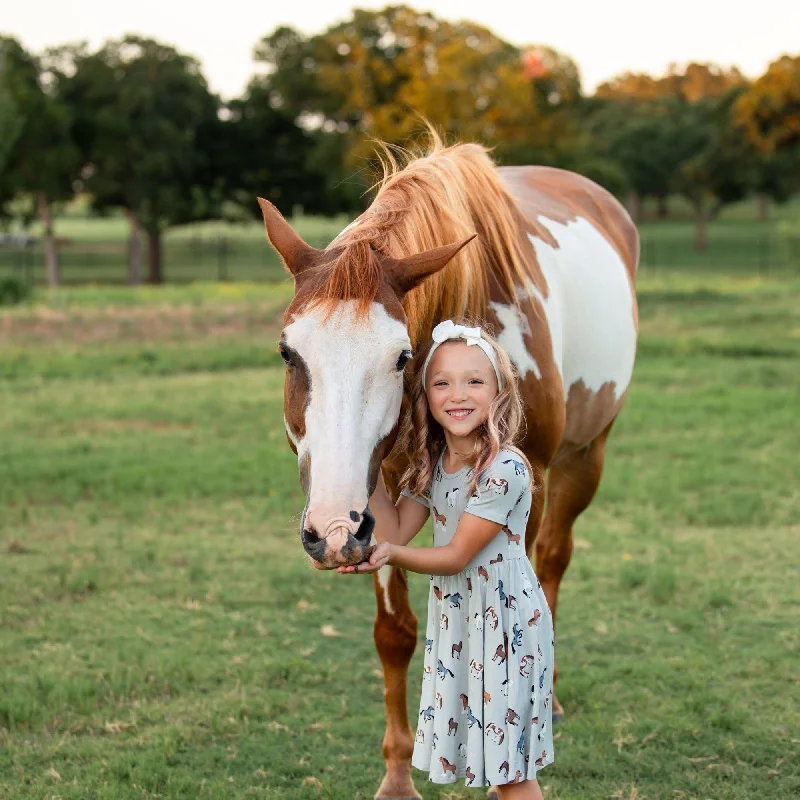 women's denim dressesTwirl Dress in Horse